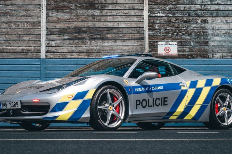 Czech police turn impounded Ferrari into patrol car