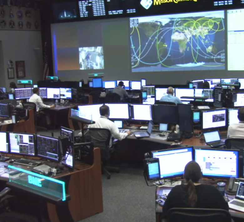 Mission Control center of NASA