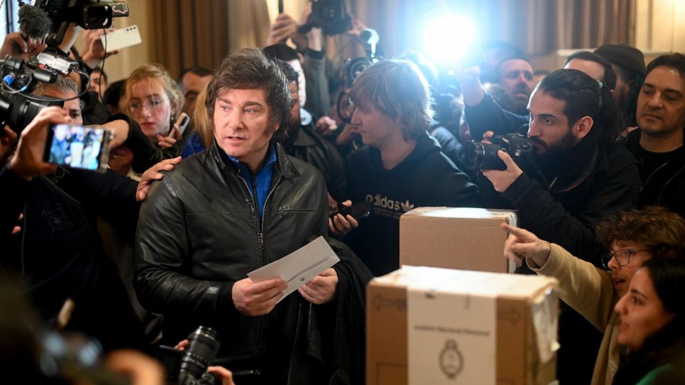 Far-right candidate Javier Milei finishes first in Argentina’s presidential primary