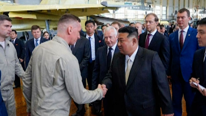 Kim Jong Un Inspects Russian Fighter Jets at Key Aviation Facility