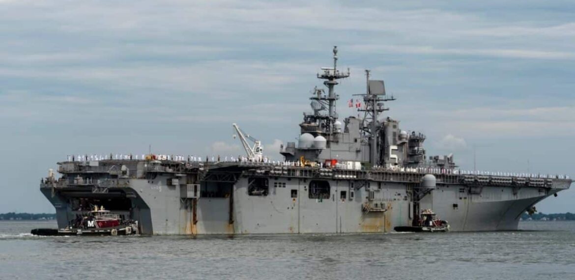 USS Bataan Warship Sent Toward Middle East Following Iran’s Drone Attack on Israel