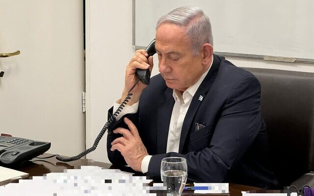 Netanyahu Holds Phone Call with Biden After Security Cabinet Meetings